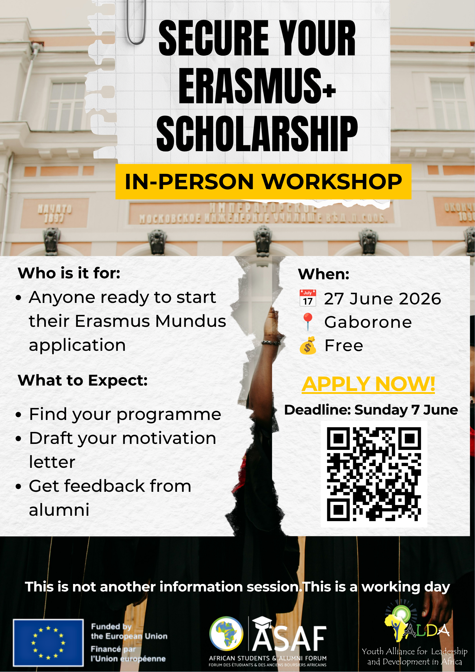 In-person workshop poster