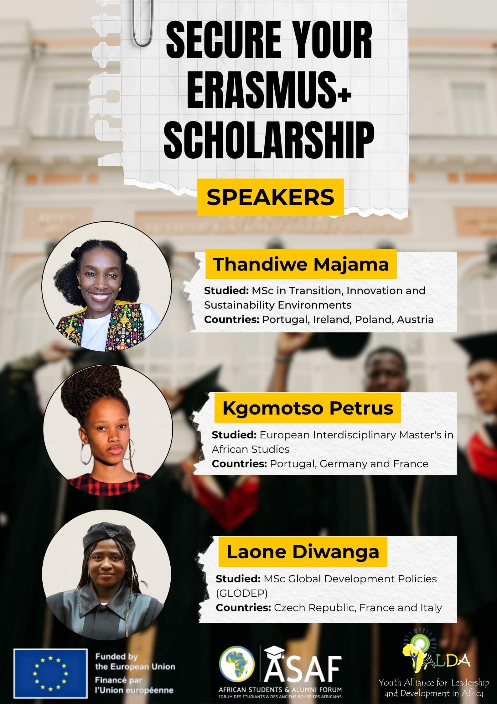Webinar speakers
